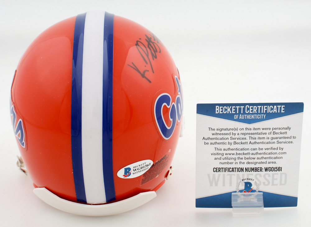 Kyle Pitts Signed Florida Gators Mini Helmet (Beckett) at PristineAuction.com Kyle Pitts Signed Florida Gators Mini Helmet (Beckett) at PristineAuction.com