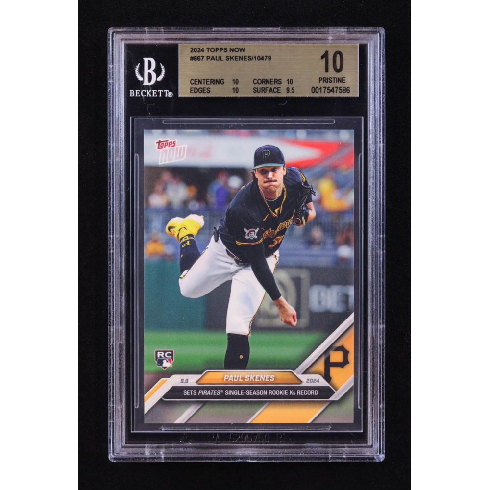 Paul Skenes 2024 Topps Now #667 RC (BGS 10) at PristineAuction.com