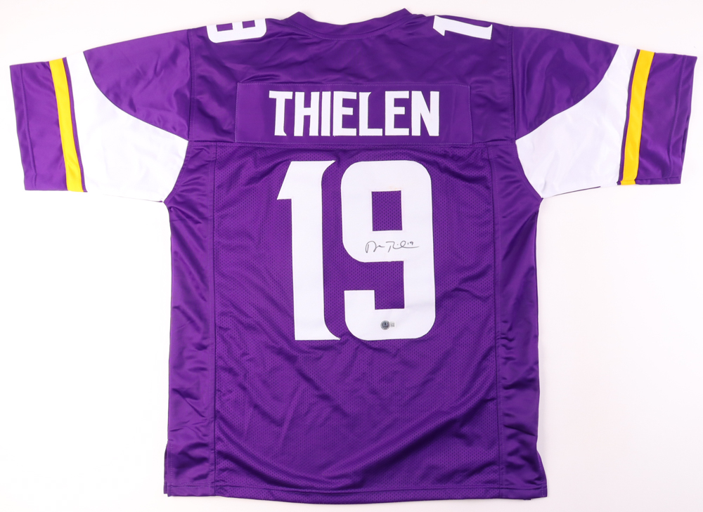 Adam Thielen Signed Jersey (Beckett) at PristineAuction.com Adam Thielen Signed Jersey (Beckett) at PristineAuction.com
