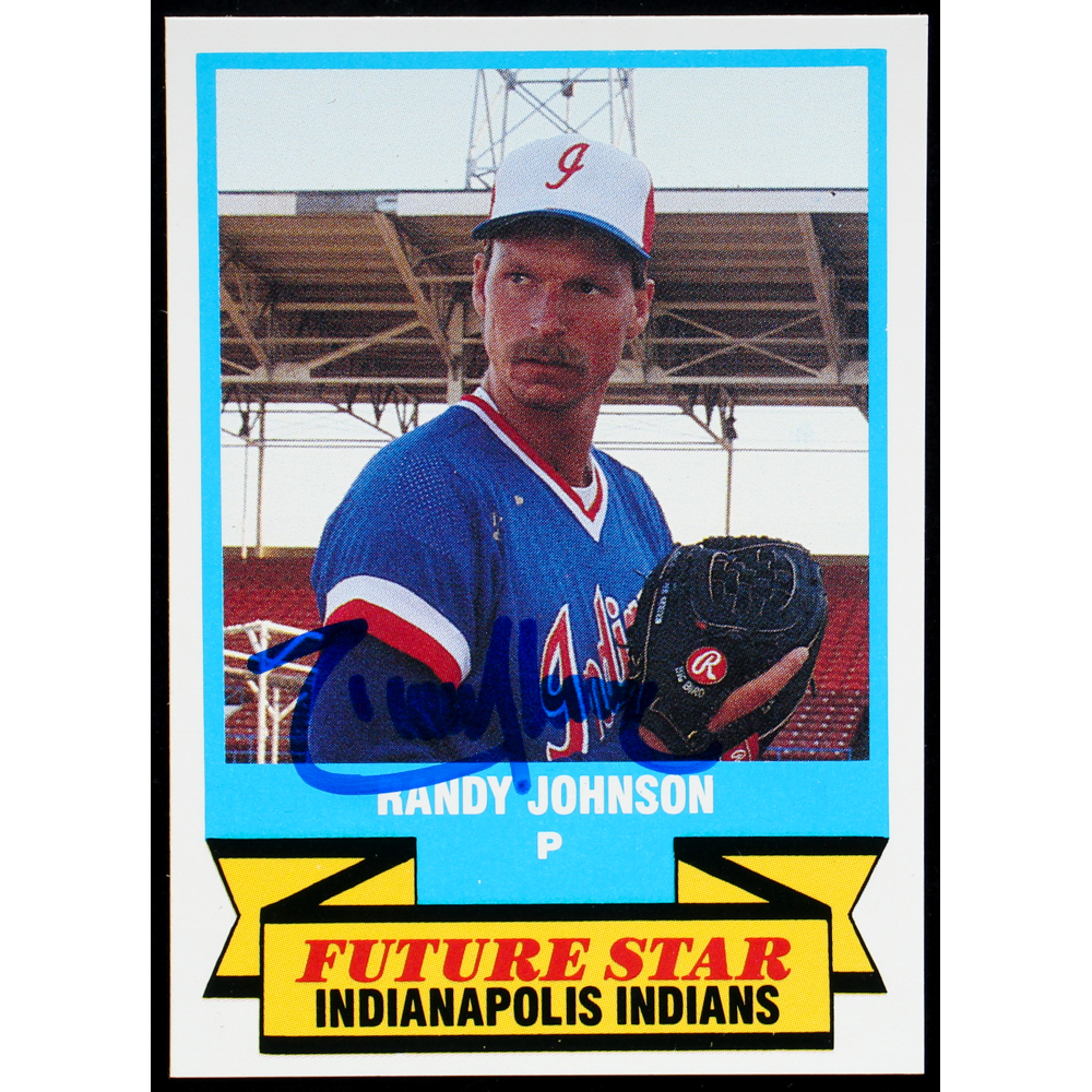 Randy Johnson Signed 1989 CMC American Association Future Star #13 RC ...