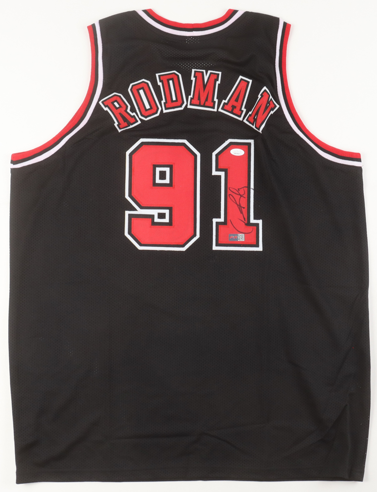 Dennis Rodman Signed Jersey (JSA & PIA) at PristineAuction.com Dennis Rodman Signed Jersey (JSA & PIA) at PristineAuction.com