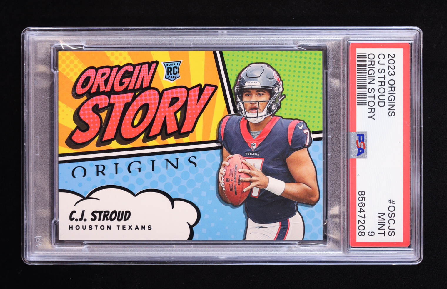CJ Stroud 2023 Panini Origins Origin Story #OSCJS RC (PSA 9) at PristineAuction.com CJ Stroud 2023 Panini Origins Origin Story #OSCJS RC (PSA 9) at PristineAuction.com