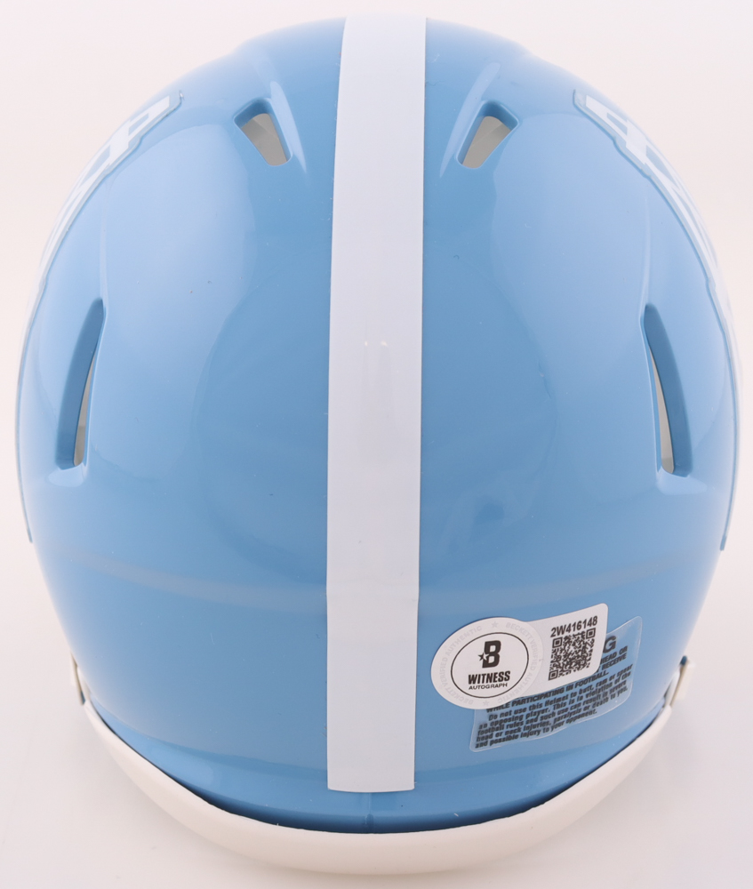 Warren Moon Signed Oilers Throwback Speed Mini Helmet Inscribed "HOF 06" (Beckett) at PristineAuction.com Warren Moon Signed Oilers Throwback Speed Mini Helmet Inscribed "HOF 06" (Beckett) at PristineAuction.com