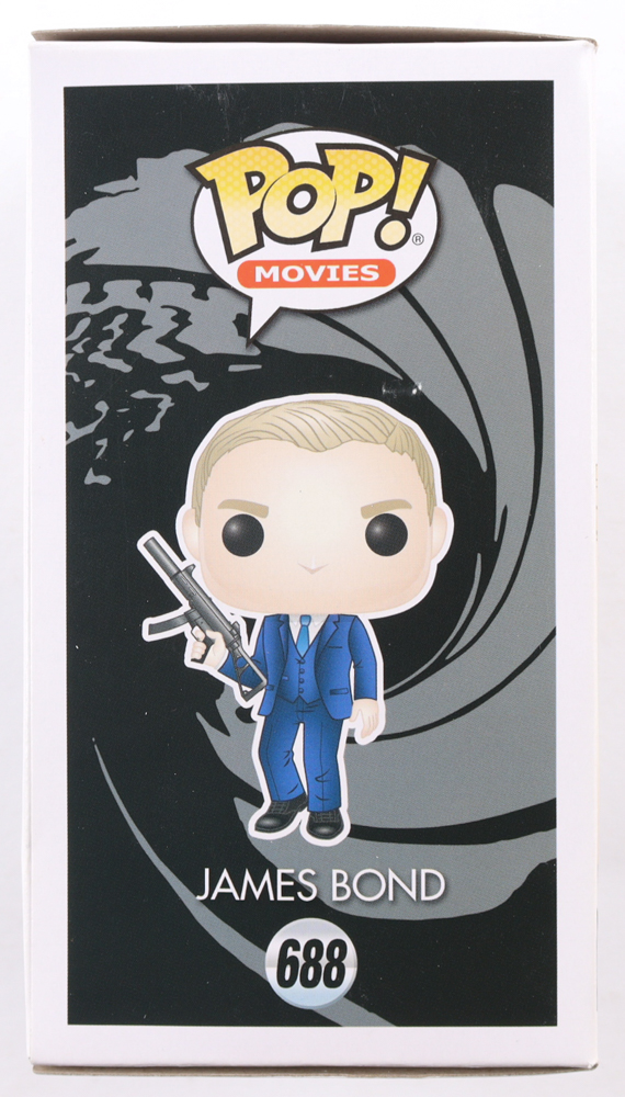 Daniel Craig Signed "007" #688 James Bond From Quantum Solace Pop! Vinyl Figure (ACOA) at PristineAuction.com Daniel Craig Signed "007" #688 James Bond From Quantum Solace Pop! Vinyl Figure (ACOA) at PristineAuction.com