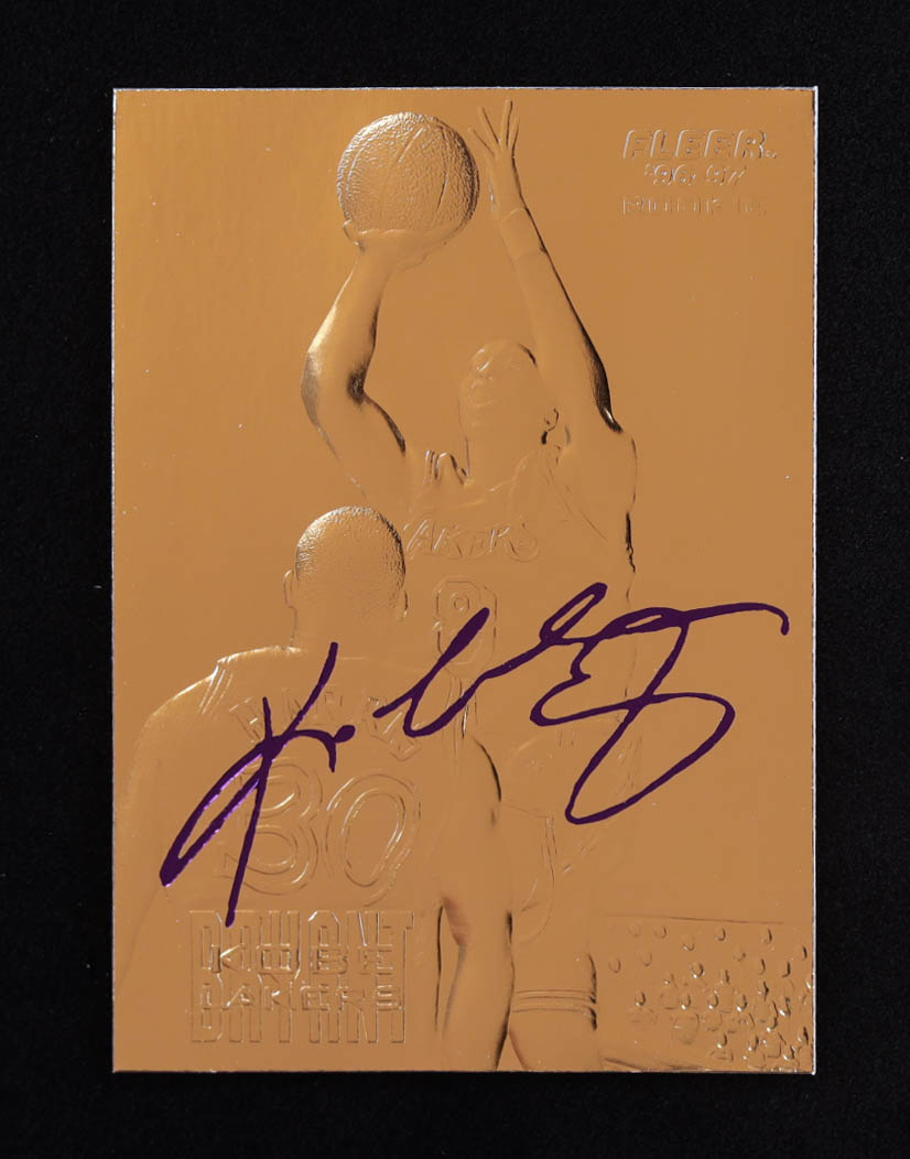 Kobe Bryant 1996-97 Fleer Purple Signature 23Kt Gold RC #59022 at PristineAuction.com Kobe Bryant 1996-97 Fleer Purple Signature 23Kt Gold RC #59022 at PristineAuction.com