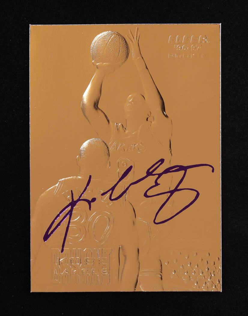 Kobe Bryant 1996-97 Fleer Purple Signature 23Kt Gold RC #59035 at PristineAuction.com Kobe Bryant 1996-97 Fleer Purple Signature 23Kt Gold RC #59035 at PristineAuction.com