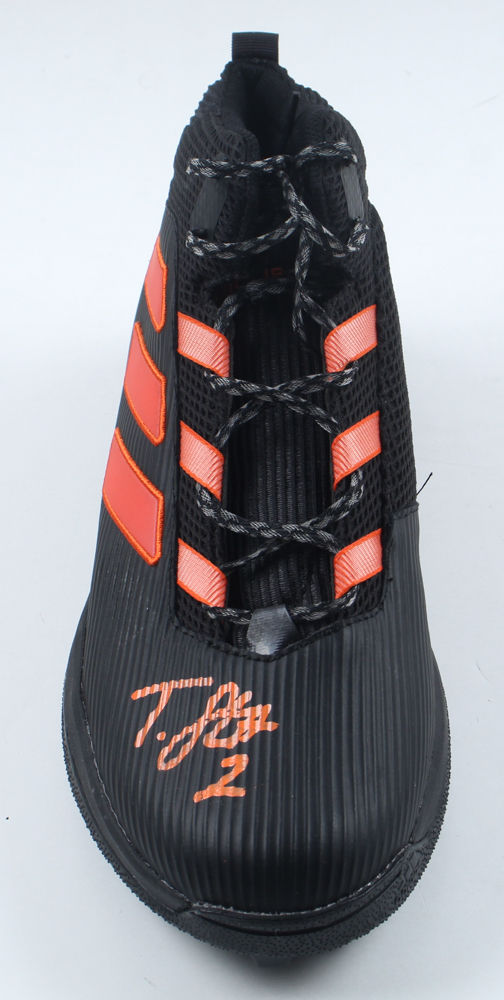 Tyrique Stevenson Signed Adidas Cleat (JSA) at PristineAuction.com Tyrique Stevenson Signed Adidas Cleat (JSA) at PristineAuction.com