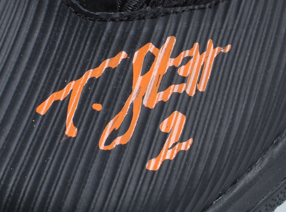 Tyrique Stevenson Signed Adidas Cleat (JSA) at PristineAuction.com Tyrique Stevenson Signed Adidas Cleat (JSA) at PristineAuction.com