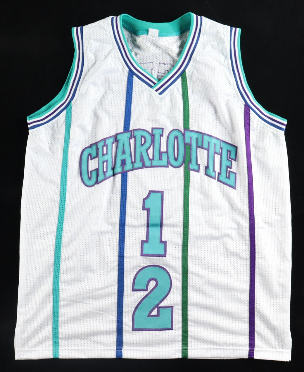 Muggsy Bogues & Larry Johnson Signed Jersey (JSA & All World Memorabilia) at PristineAuction.com Muggsy Bogues & Larry Johnson Signed Jersey (JSA & All World Memorabilia) at PristineAuction.com