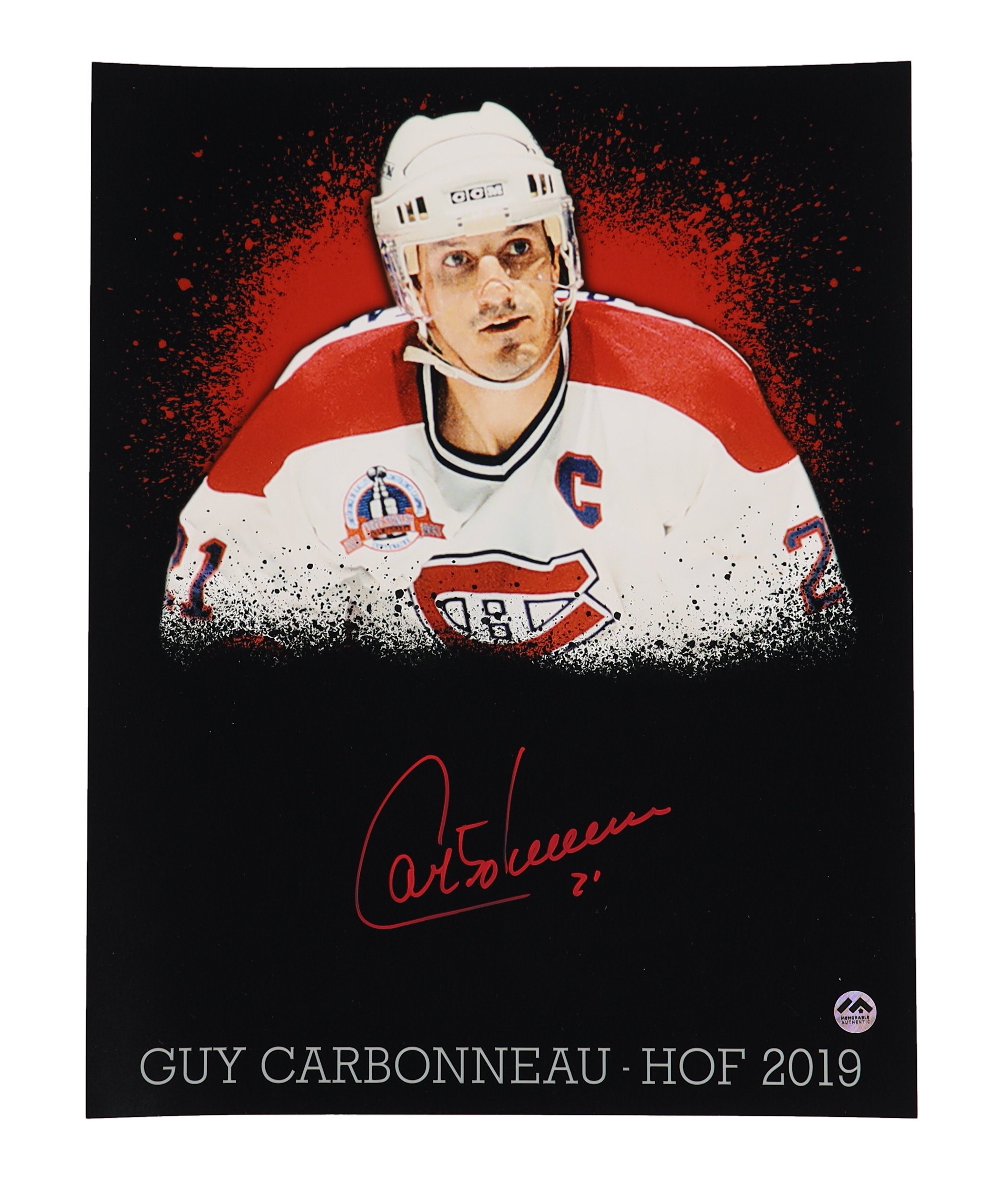 Guy Carbonneau Signed Canadiens 11x14 Photo (MA) at PristineAuction.com Guy Carbonneau Signed Canadiens 11x14 Photo (MA) at PristineAuction.com