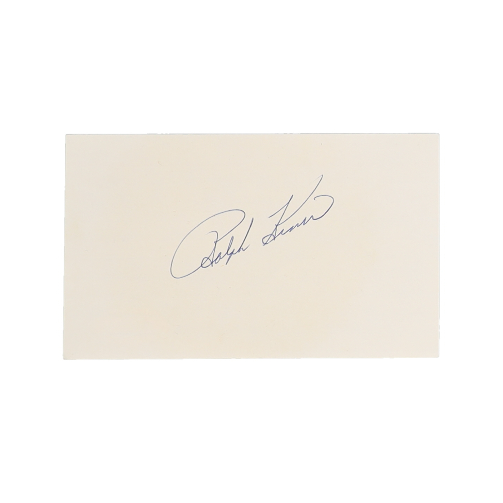 Ralph Kiner Signed Index Card (JSA) at PristineAuction.com