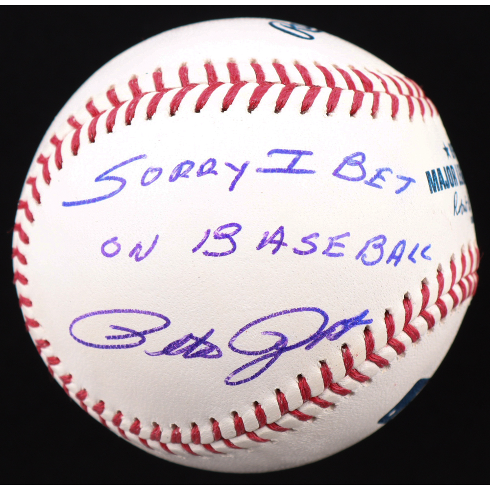 Pete Rose Signed OML Baseball Inscribed "Sorry I Bet On Baseball" (JSA) at PristineAuction.com