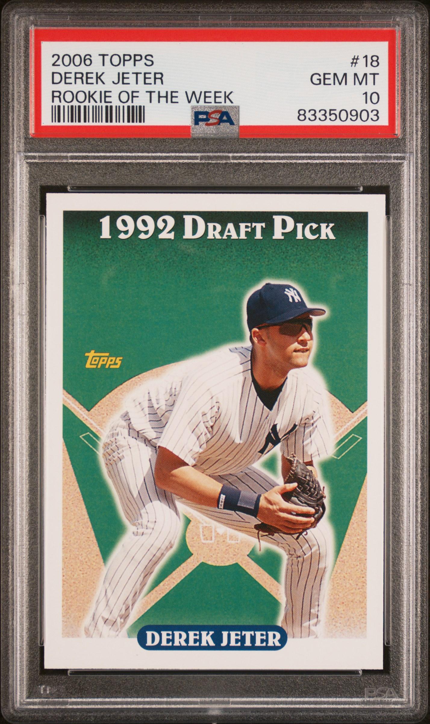 Derek Jeter 2006 Topps Rookie of the Week #18 (PSA 10) at PristineAuction.com Derek Jeter 2006 Topps Rookie of the Week #18 (PSA 10) at PristineAuction.com