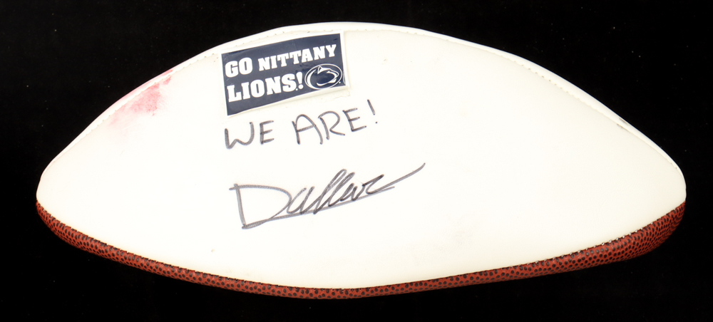 Drew Allar Signed Penn State Nittany Lions Logo Football inscribed "We Are!" (JSA) at PristineAuction.com Drew Allar Signed Penn State Nittany Lions Logo Football inscribed "We Are!" (JSA) at PristineAuction.com