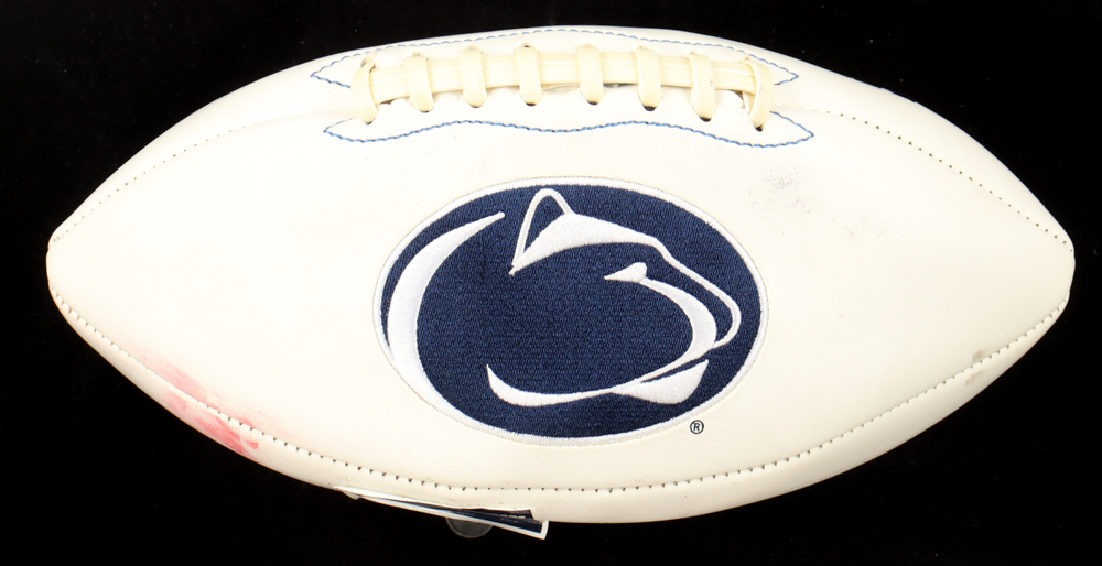 Drew Allar Signed Penn State Nittany Lions Logo Football inscribed "We Are!" (JSA) at PristineAuction.com Drew Allar Signed Penn State Nittany Lions Logo Football inscribed "We Are!" (JSA) at PristineAuction.com