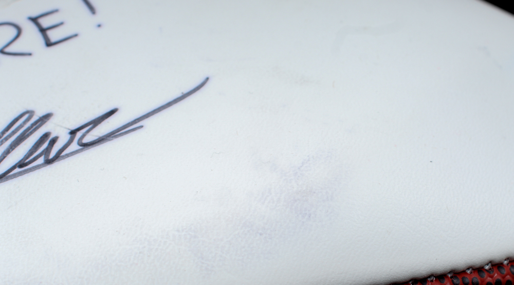 Drew Allar Signed Penn State Nittany Lions Logo Football inscribed "We Are!" (JSA) at PristineAuction.com Drew Allar Signed Penn State Nittany Lions Logo Football inscribed "We Are!" (JSA) at PristineAuction.com