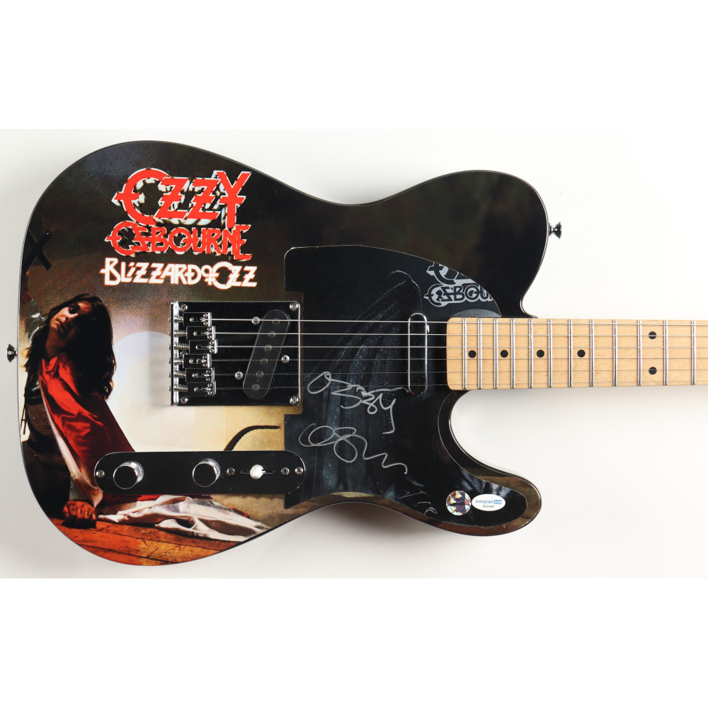 ozzy osbourne signed guitar