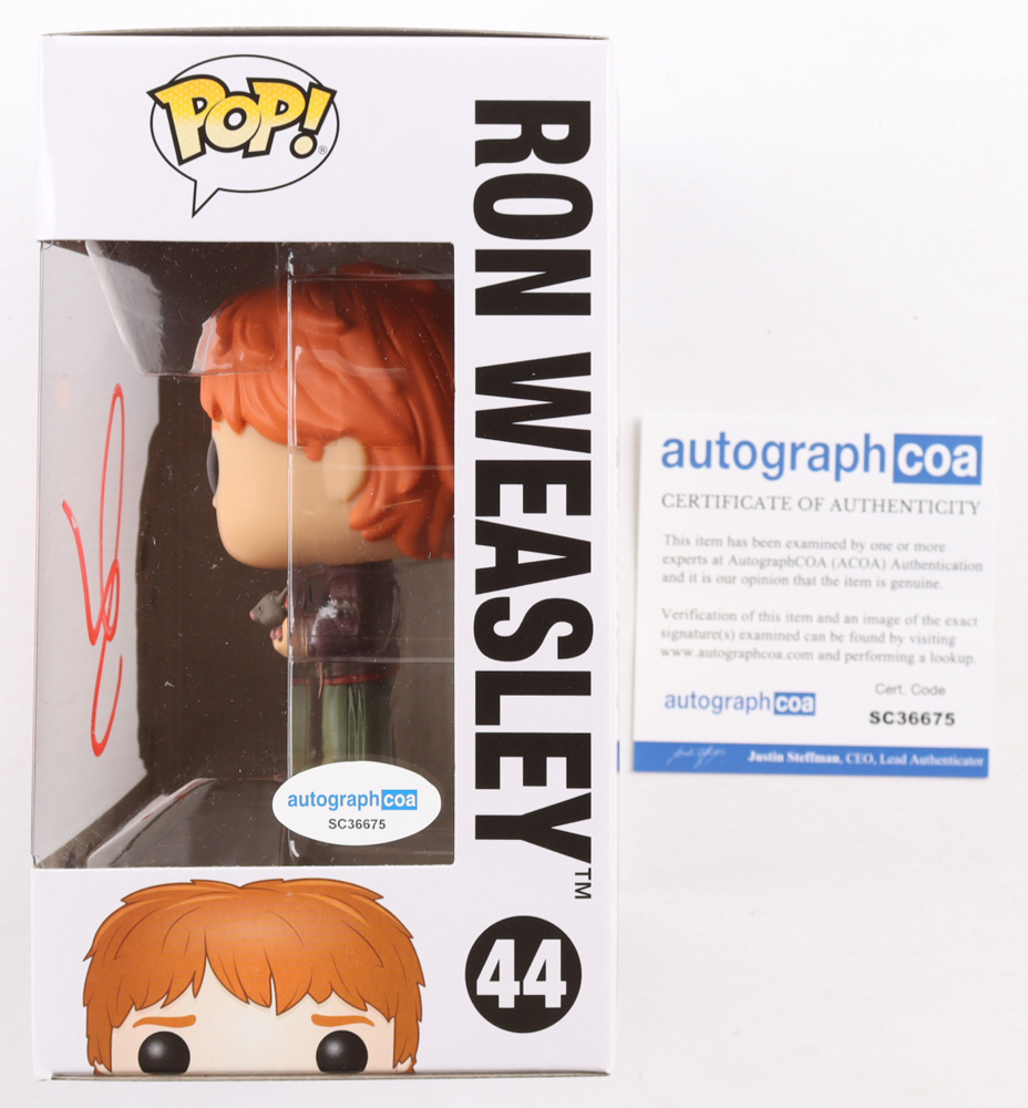 Rupert Grint Signed "Harry Potter" #44 Ron Weasley Funko Pop! Vinyl Figure (ACOA) at PristineAuction.com Rupert Grint Signed "Harry Potter" #44 Ron Weasley Funko Pop! Vinyl Figure (ACOA) at PristineAuction.com
