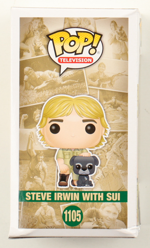 Terri Irwin, Bindi Irwin & Robert Irwin Signed "Australia Zoo" #1105 Steve Irwin With Sui Funko Pop! Television Vinyl Figure Inscribed "Crikey!" (JSA) at PristineAuction.com Terri Irwin, Bindi Irwin & Robert Irwin Signed "Australia Zoo" #1105 Steve Irwin With Sui Funko Pop! Television Vinyl Figure Inscribed "Crikey!" (JSA) at PristineAuction.com
