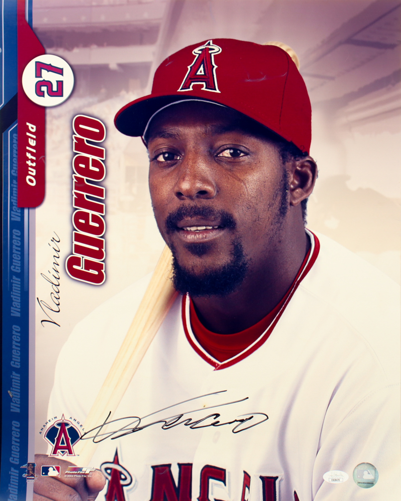 Vladimir Guerrero Signed Angels 16x20 Photo (JSA) at PristineAuction.com Vladimir Guerrero Signed Angels 16x20 Photo (JSA) at PristineAuction.com