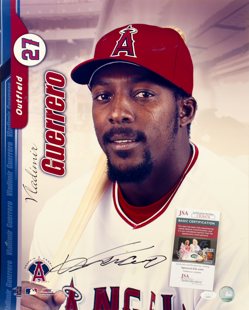 Vladimir Guerrero Signed Angels 16x20 Photo (JSA) at PristineAuction.com Vladimir Guerrero Signed Angels 16x20 Photo (JSA) at PristineAuction.com