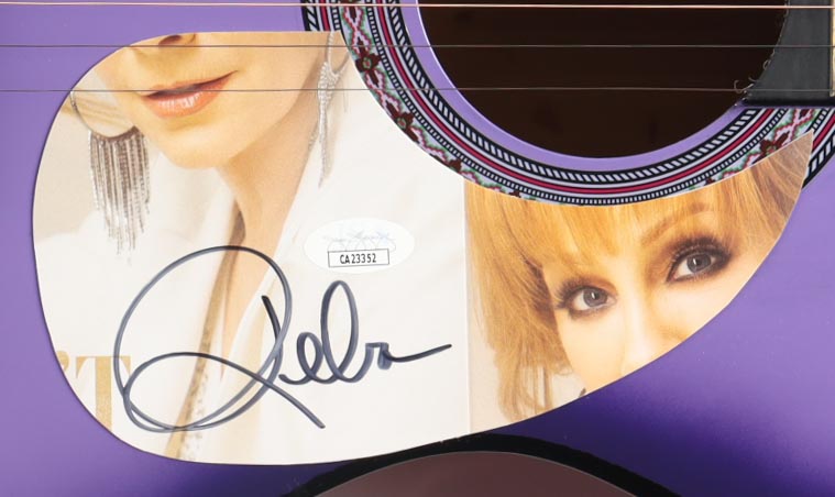 Reba McEntire Signed 38" Acoustic Guitar (JSA) at PristineAuction.com Reba McEntire Signed 38" Acoustic Guitar (JSA) at PristineAuction.com