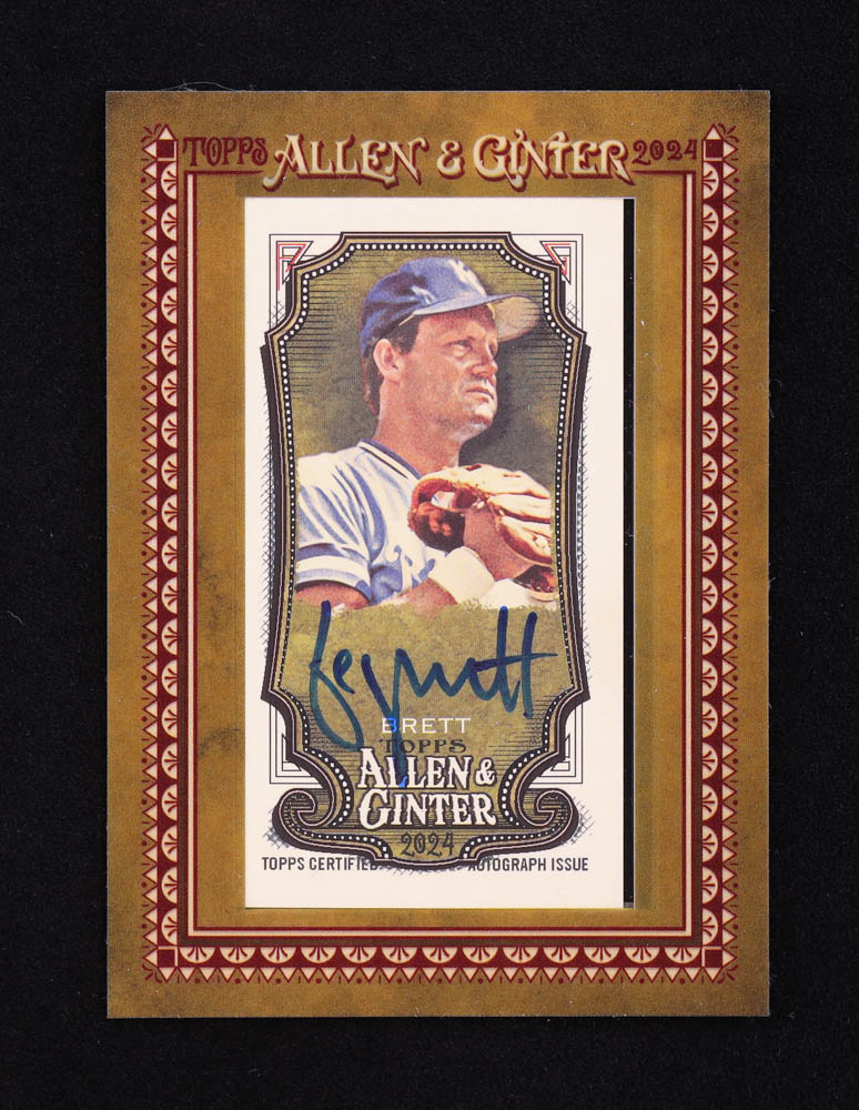 George Brett 2024 Topps Allen and Ginter Framed Mini Autographs #MAGB at PristineAuction.com George Brett 2024 Topps Allen and Ginter Framed Mini Autographs #MAGB at PristineAuction.com