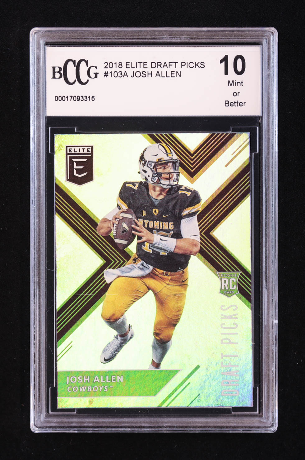 Josh Allen 2018 Elite Draft Picks #103A RC (BCCG 10) at PristineAuction.com Josh Allen 2018 Elite Draft Picks #103A RC (BCCG 10) at PristineAuction.com