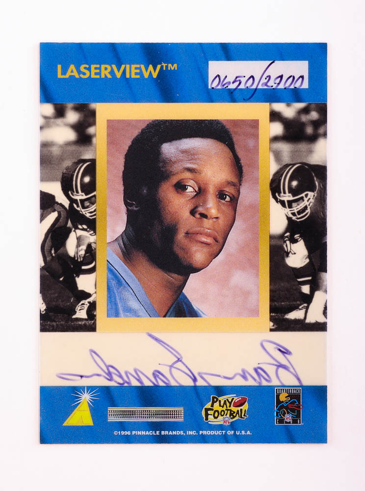 Barry Sanders 1996 Pinnacle Laserview Inscriptions #NNO #650/2900 at PristineAuction.com Barry Sanders 1996 Pinnacle Laserview Inscriptions #NNO #650/2900 at PristineAuction.com