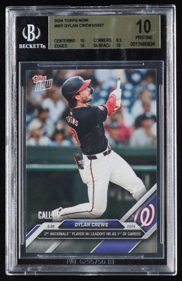 Dylan Crews 2024 Topps Now #607 RC (BGS 10) at PristineAuction.com Dylan Crews 2024 Topps Now #607 RC (BGS 10) at PristineAuction.com