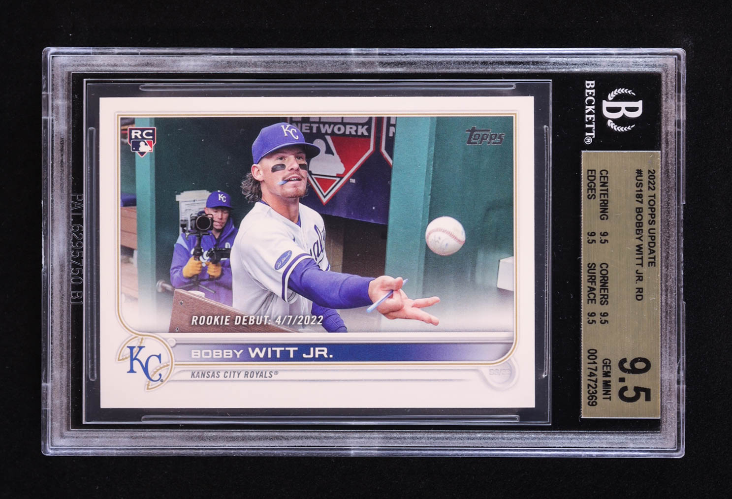 Bobby Witt Jr. 2022 Topps Update #US187 RD RC (BGS 9.5) at PristineAuction.com Bobby Witt Jr. 2022 Topps Update #US187 RD RC (BGS 9.5) at PristineAuction.com
