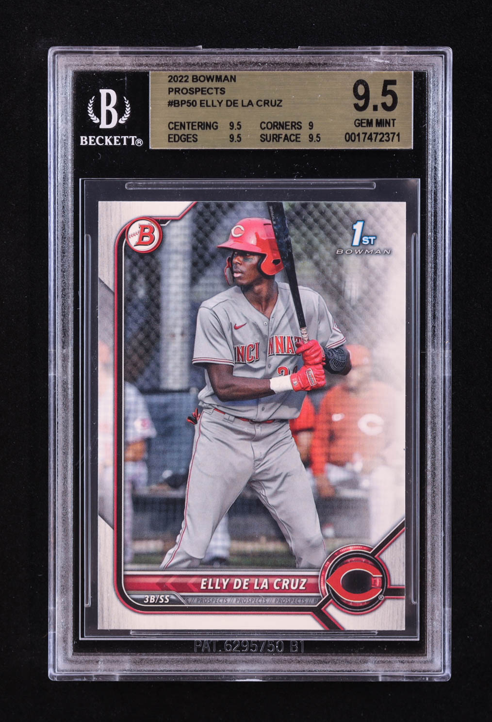 Elly De La Cruz 2022 Bowman Prospects #BP50 RC (BGS 9.5) at PristineAuction.com Elly De La Cruz 2022 Bowman Prospects #BP50 RC (BGS 9.5) at PristineAuction.com