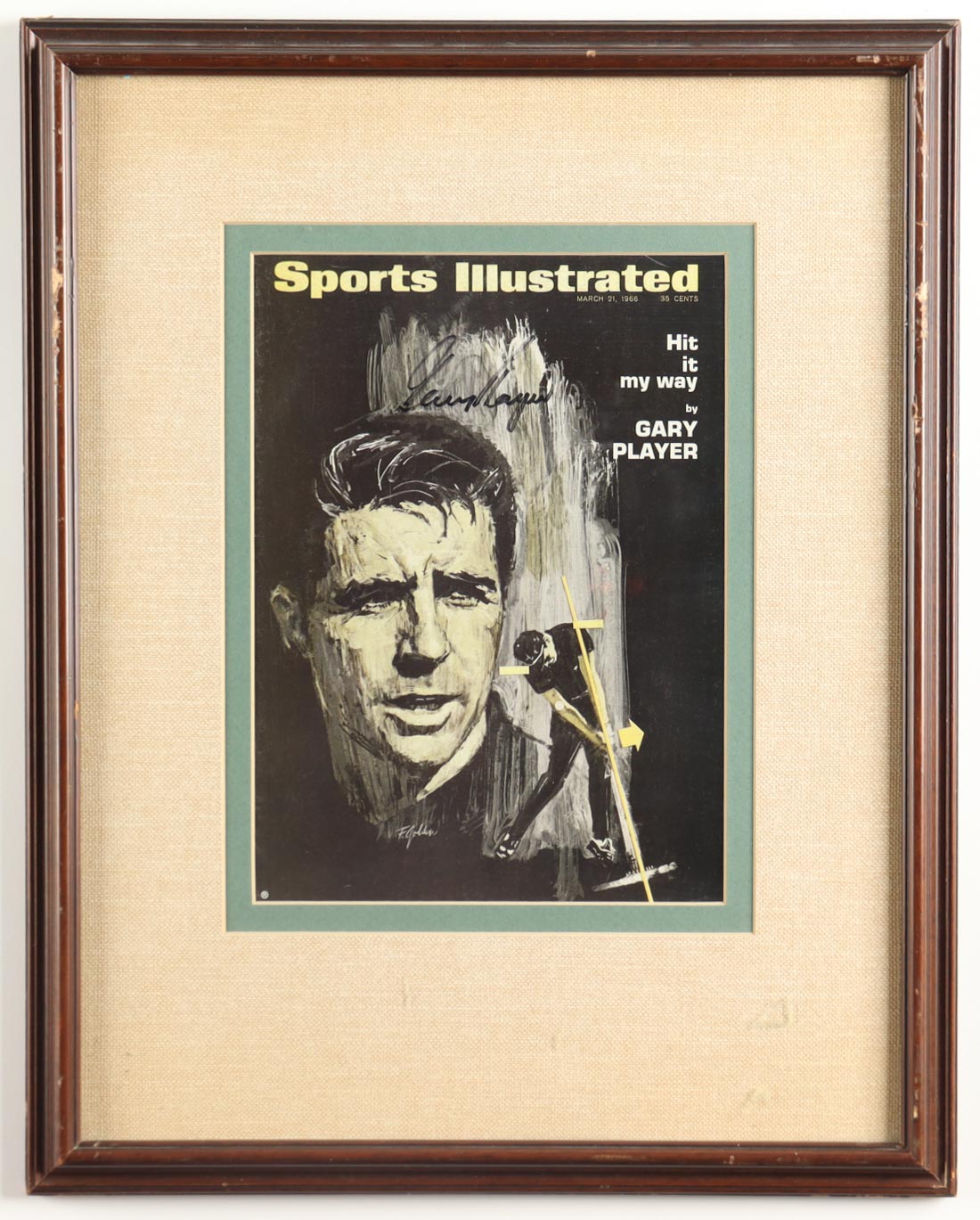 Gary Player Signed Custom Framed 1966 Sports Illustrated Magazine Display (JSA) at PristineAuction.com Gary Player Signed Custom Framed 1966 Sports Illustrated Magazine Display (JSA) at PristineAuction.com