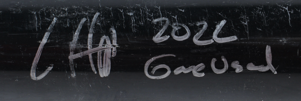 Ian Happ Signed Game Used Louisville Slugger Baseball Bat Inscribed "Game Used 2022" (JSA) at PristineAuction.com Ian Happ Signed Game Used Louisville Slugger Baseball Bat Inscribed "Game Used 2022" (JSA) at PristineAuction.com