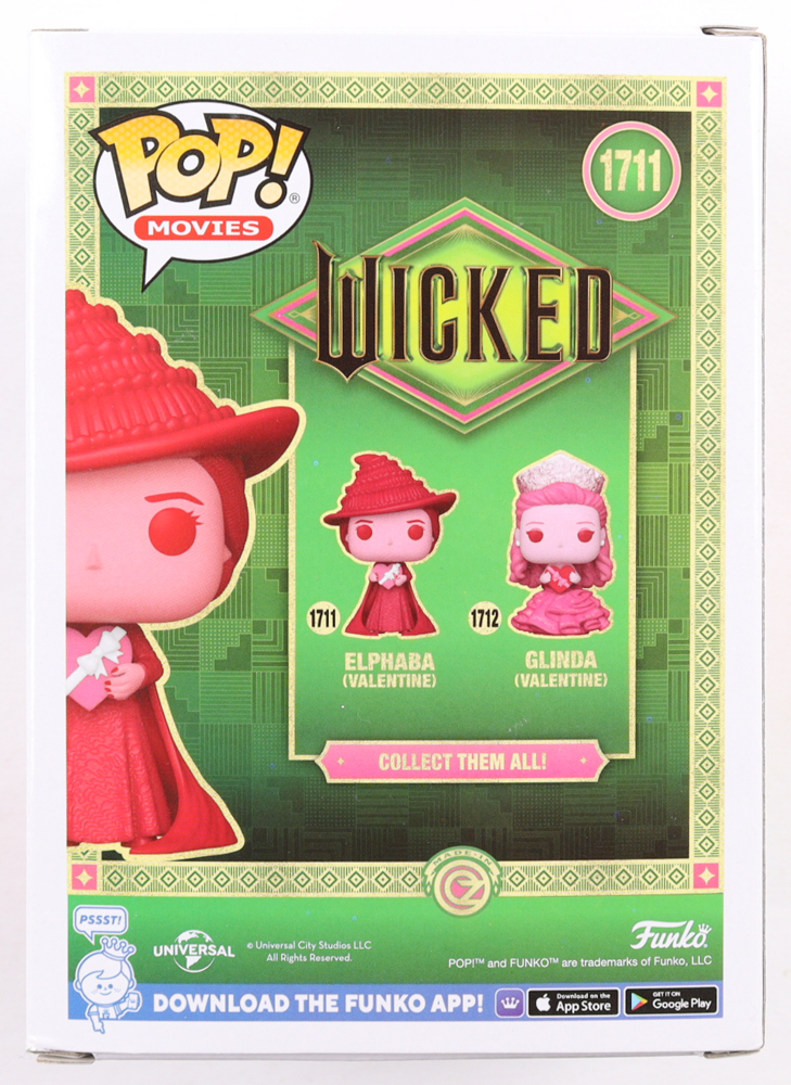 Cynthia Erivo Signed "Wicked" #1711 Elphaba (Valentine) Funko Pop! Vinyl Figure (Beckett) at PristineAuction.com Cynthia Erivo Signed "Wicked" #1711 Elphaba (Valentine) Funko Pop! Vinyl Figure (Beckett) at PristineAuction.com