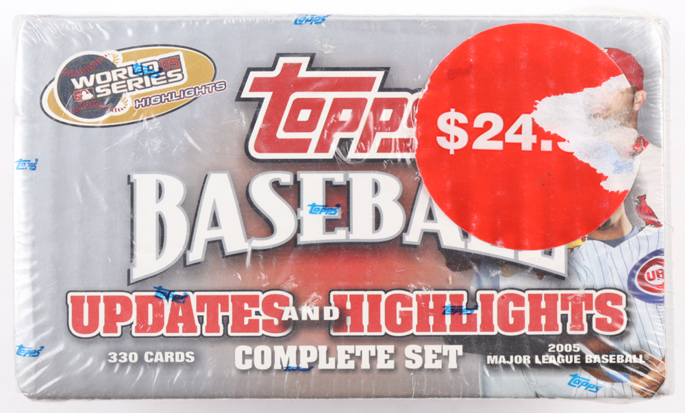 2005 Topps Updates & Highlights Factory Hobby Set Baseball Box with (330) Cards at PristineAuction.com 2005 Topps Updates & Highlights Factory Hobby Set Baseball Box with (330) Cards at PristineAuction.com