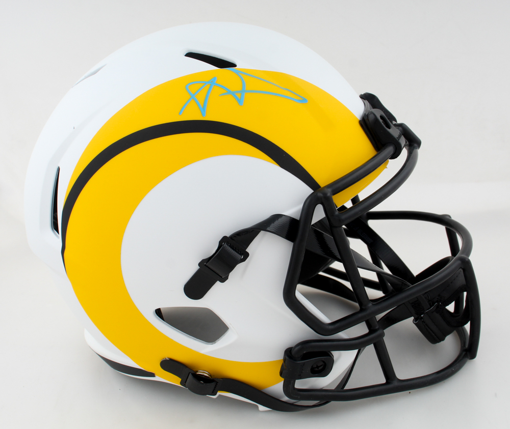 Aaron Donald Signed Rams Full-Size Lunar Eclipse Alternate Speed Helmet (Beckett) at PristineAuction.com Aaron Donald Signed Rams Full-Size Lunar Eclipse Alternate Speed Helmet (Beckett) at PristineAuction.com
