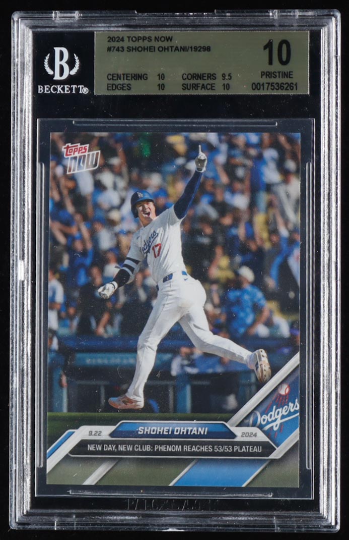 Shohei Ohtani 2024 Topps Now #743 (BGS 10) at PristineAuction.com Shohei Ohtani 2024 Topps Now #743 (BGS 10) at PristineAuction.com