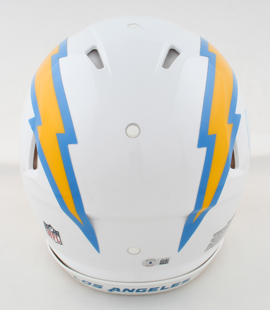 Justin Herbert Signed Chargers Full-Size Authentic On-Field Speed Helmet (Beckett) at PristineAuction.com Justin Herbert Signed Chargers Full-Size Authentic On-Field Speed Helmet (Beckett) at PristineAuction.com