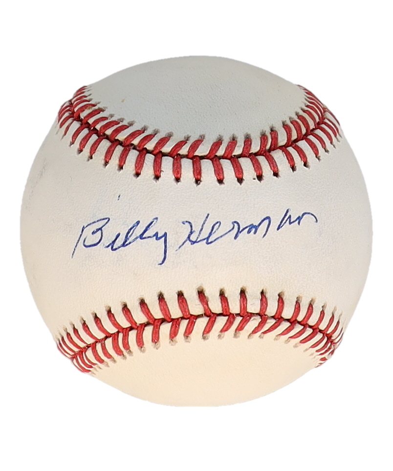 Billy Herman Signed ONL Baseball (JSA) at PristineAuction.com Billy Herman Signed ONL Baseball (JSA) at PristineAuction.com