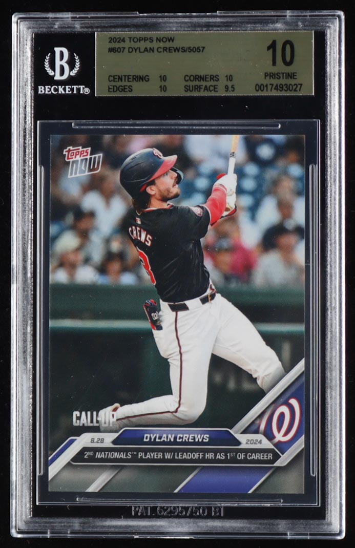 Dylan Crews 2024 Topps Now #607 RC (BGS 10) at PristineAuction.com Dylan Crews 2024 Topps Now #607 RC (BGS 10) at PristineAuction.com