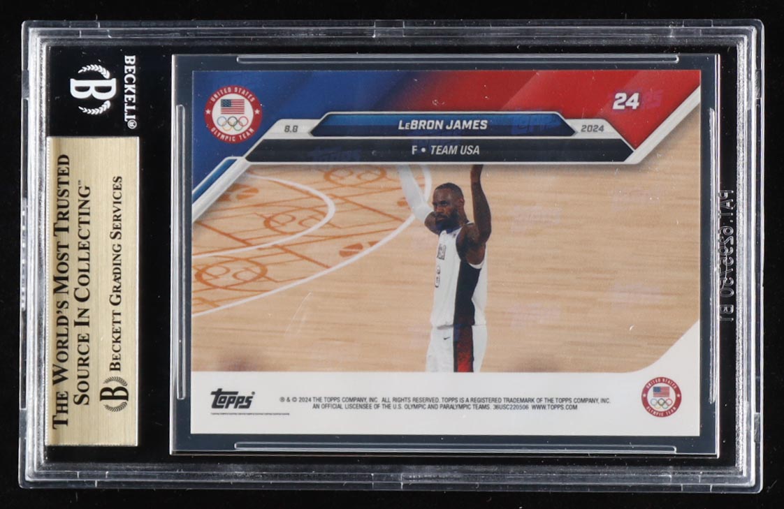 LeBron James 2024 Topps Now Olympic Games #24 (BGS 10) at PristineAuction.com LeBron James 2024 Topps Now Olympic Games #24 (BGS 10) at PristineAuction.com