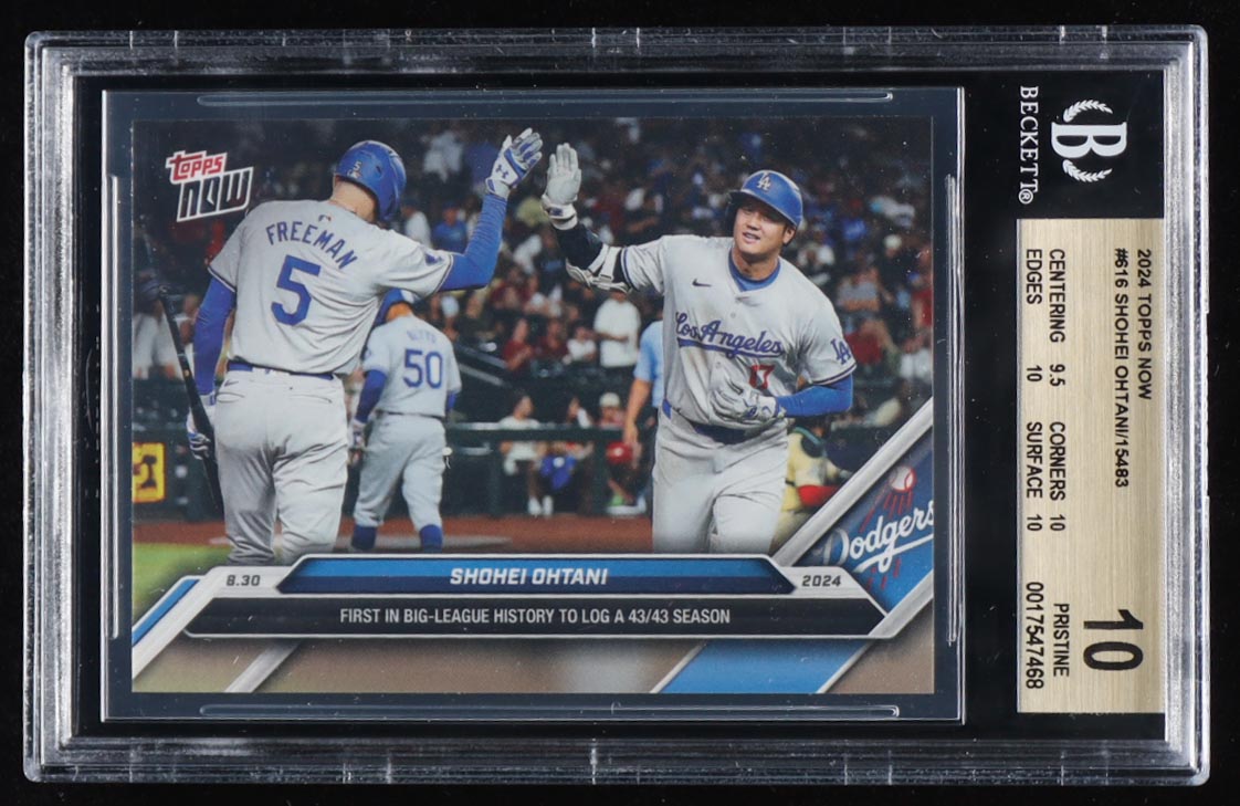 Shohei Ohtani 2024 Topps Now #616 (BGS 10) at PristineAuction.com Shohei Ohtani 2024 Topps Now #616 (BGS 10) at PristineAuction.com