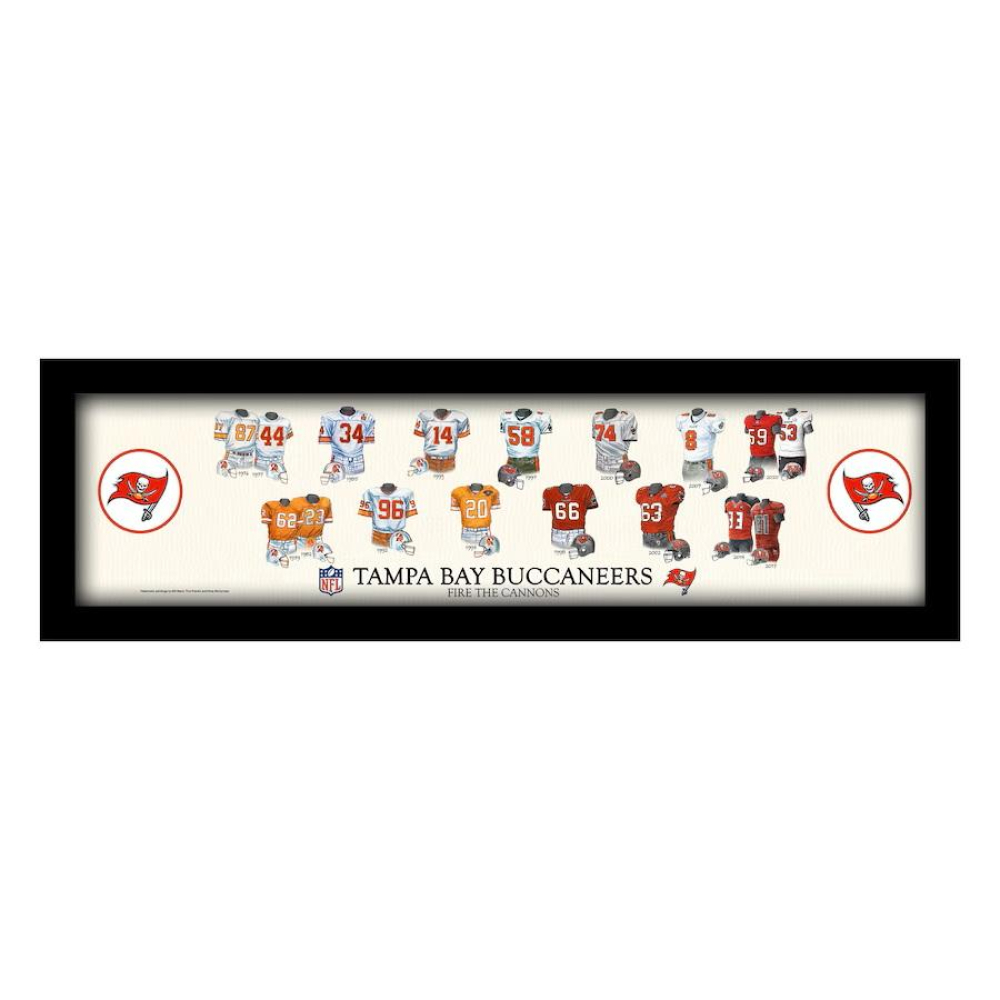 Buccaneers Custom Framed "Heritage Uniform" Photo at PristineAuction.com Buccaneers Custom Framed "Heritage Uniform" Photo at PristineAuction.com