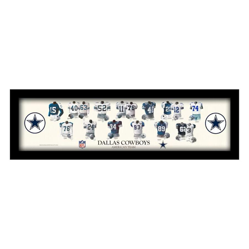 Cowboys Custom Framed "Heritage Uniform" Photo at PristineAuction.com