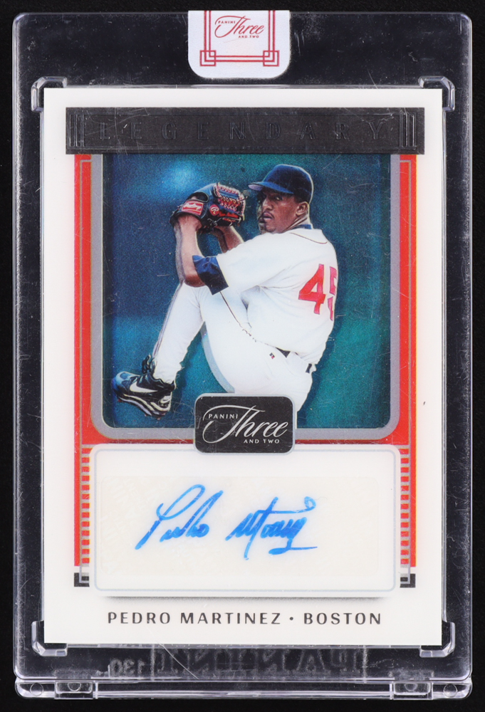 Pedro Martinez 2022 Panini Three and Two Legendary Signatures #7 #7/25 at PristineAuction.com Pedro Martinez 2022 Panini Three and Two Legendary Signatures #7 #7/25 at PristineAuction.com