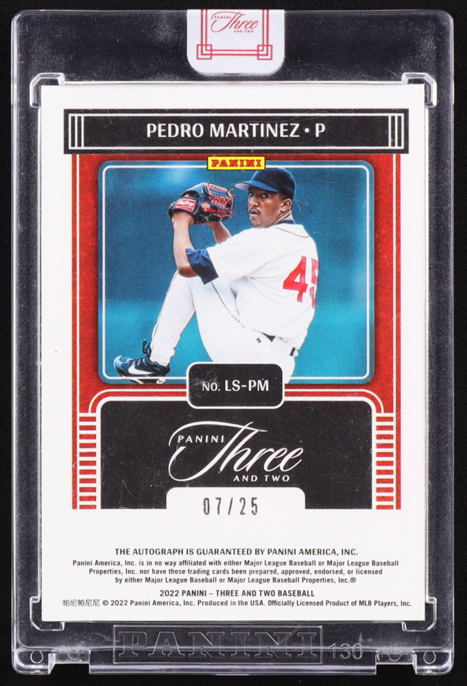 Pedro Martinez 2022 Panini Three and Two Legendary Signatures #7 #7/25 at PristineAuction.com Pedro Martinez 2022 Panini Three and Two Legendary Signatures #7 #7/25 at PristineAuction.com