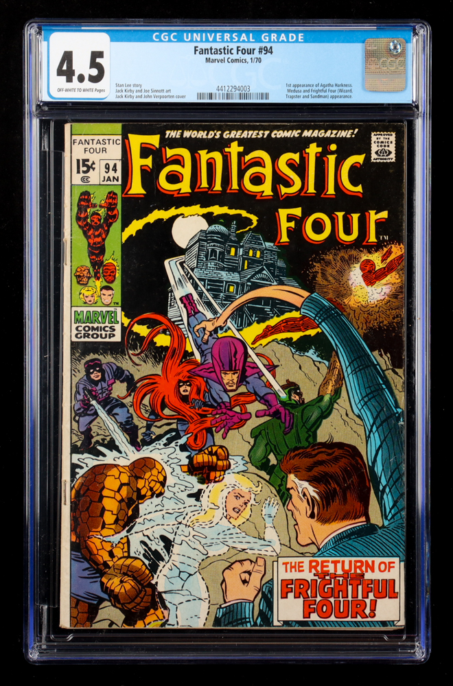1970 "Fantastic Four" Issue #94 Marvel Comic Book (CGC 4.5) at PristineAuction.com 1970 "Fantastic Four" Issue #94 Marvel Comic Book (CGC 4.5) at PristineAuction.com