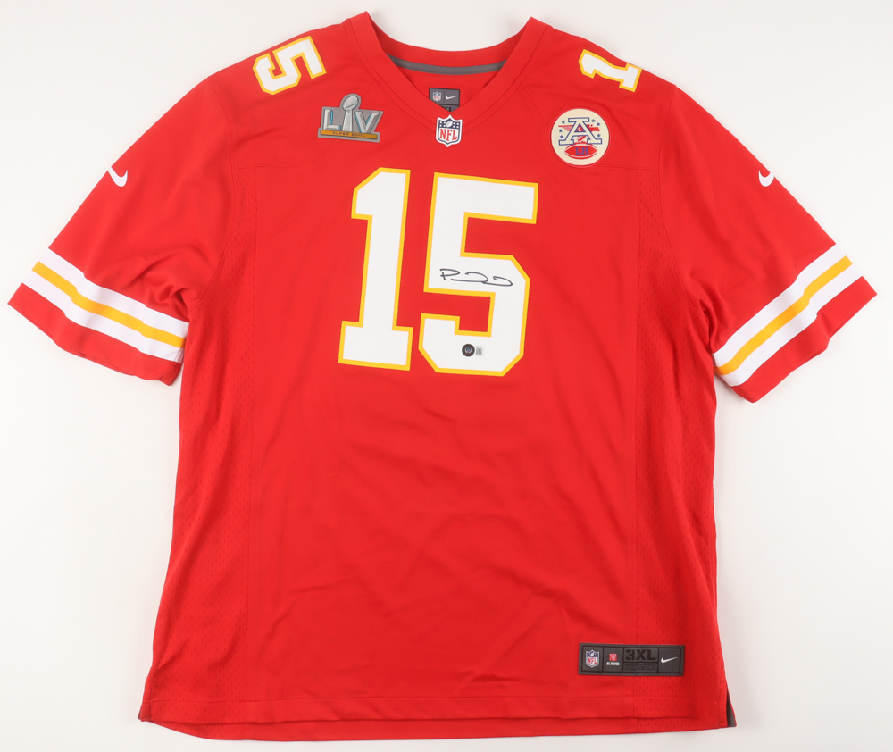 Patrick Mahomes II Signed Chiefs Nike Jersey With SB LIV Patch (Beckett) at PristineAuction.com Patrick Mahomes II Signed Chiefs Nike Jersey With SB LIV Patch (Beckett) at PristineAuction.com