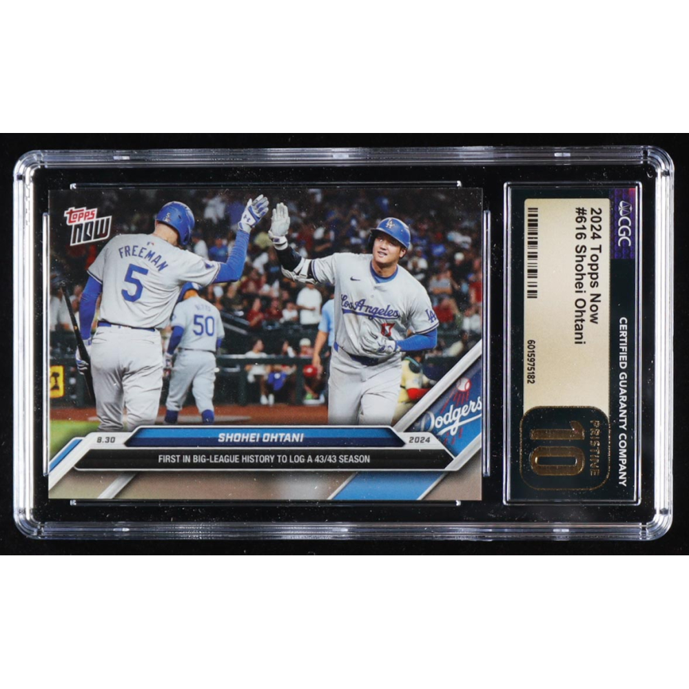 Shohei Ohtani 2024 Topps Now #616 (CGC 10 | Black Label) at PristineAuction.com